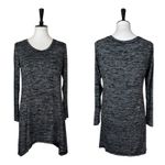 Soma Tunic Relaxed Fit Scoop Neck Asymmetrical Hem Black Grey Women’s Size Small Photo 5