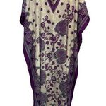 NWT Kaftan Paisley Colorful Mrs Roper Dress Purple Size XL Photo 0