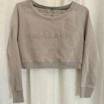 Balance Athletica Essence Crew Cropped Tan/Grey Crewneck Sweatshirt Photo 3
