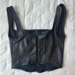 Gianni Bini  Leather Top Crop Photo 1