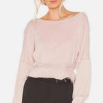 Free People Movement Charlotte Taupe Pink Wrap Top Size Medium Photo 0