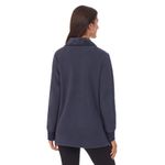 Koolaburra by Ugg Women's  Microfleece & Sherpa Open Cardigan Navy Large Photo 1