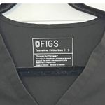 FIGS Black V Neck Scrub Top Technical Collection Womens Size Small Photo 4