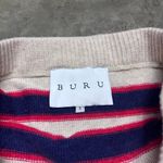 Buru pencil sweater skirt Womens Small Cream Red Blue Midi Photo 1