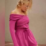 Free People Movement Love Spell One-Piece Small Pink Knit Romper Workout Stretch Photo 7