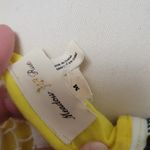 Anthropologie Anthro Meadow Rue Emelia yellow crochet overlay peplum top size medium Photo 6