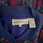 Westbound Sport Vintage Abstract Print Bomber Jacket Size Medium Photo 2