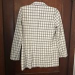 Danielle Bernstein  Structured Blazer Ivory Plaid Size S Photo 2