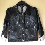 J’Envie New York Crop Black Rain Jacket 6 Linen backing Photo 10