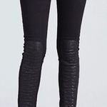 joe's jeans New Joe’s Corah Quilted Leather Panel Skinny Jeans Size 32 Photo 0