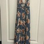 Dainty Hooligan Blue Floral Halter dress w/open back Size Small Photo 0