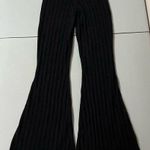 Dynamite Black Knit High-Rise Flare Pants Bottoms Size XS 🦓 Photo 0