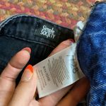 Simple Society  TWO TONE CUFFED DENIM BUTTON FLY SHORTS Photo 1