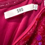 Tadashi Shoji NWT Sho By  Sequin BodyCon‎ Ruched Hot Pink Mini Dress Large $268 Photo 8