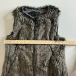 Banana Republic Womens Grey Faux Fur Vest in Smoky Grey Sz XS | Winter Neutral Photo 9