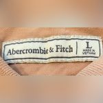Abercrombie & Fitch Women’s Size Large Flesh Color Short Sleeve Polo Shirt Photo 4