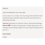 Free People NWT  Single Strand Beaded Necklace Blue Photo 10