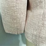 Tahari Women Light Pink Textured Collared Long Sleeve Blazer Size 12 Petite Photo 7