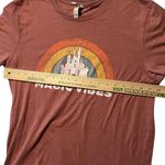 Bella Canvas  "Magic Vibes" Disney Castle T-Shirt Women's‎ L Pink Casual Summer Photo 5