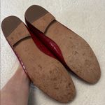 J. McLaughlin  Red Loafers Gold Hardware Size 11 Photo 4
