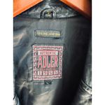 Women's Lambskin Leather Coat Size Mens Large Peacoat Oversized Classic Unisex Black Photo 2