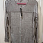 Robert Rodriguez Modern Lightweight Long Sleeve Crew Neck Sweater in Light Gray Mixed Texture Photo 0