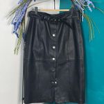 BLANK NYC , faux leather size 26 snap up belted waist, pencil skirt Photo 3