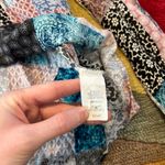 Entro Sheer Patchwork Cold Shoulder Open Shoulder Blouse Long Sleeve Top Small Photo 3