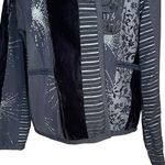 Vintage Max & Mabel Mix Fabric Artsy Black Jacket Size 1 Velvet Stripe Artsy Size L Photo 3