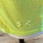 Under Armour  Shirt Neon Yellow Lemon Lime Heat Gear V Neck Women Medium Athletic Photo 4