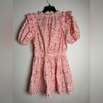 Pinch Women Size‎ Large Ruffles Mini Floral Dress Short Puffy Sleeves Modest New Orange Photo 6