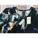 cupio Black Abstract Print Knit Swing Dress sz Medium Modern Colorful NWT Photo 1