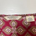 Denim & Supply Ralph Lauren  Boho Peasant Blouse Red Paisley Size Large Cottage‎ Photo 2