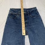 Brandy Melville Small High Waisted Straight Leg Jeans Medium Blue Photo 4