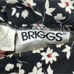 Briggs New York Briggs Vintage Black Floral Mini Skirt Size 8 Photo 4