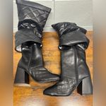 Wild Diva Lounge women’s London Quilted Knee High Boot black size 7 Photo 4