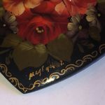 Russian Vintage Hand Painted Floral Heart Photo 4