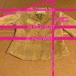 MARGARET GODFREY VINTAGE 1990'S TAN BLAZER STYLE SUEDE JACKET (PS) Size undefined Photo 10