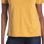 BP NWT Tan Mustard V-Neck Short Sleeve Top - XS Photo 0