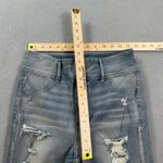 American Eagle  Jeans Womens 10 Reg Super Hi Rise Jegging Distressed Light Wash Photo 2