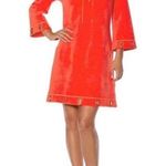 Boston Proper Red Grommet Terrycloth Tunic Mini Dress Small Photo 0