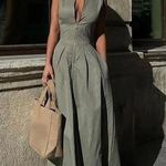 Micas  Solid Slipper Maxi Dress Photo 0