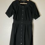 Banana Republic Banana Republic Button Front Black Dress Stretch Knee Pockets Womens 8 Photo 0
