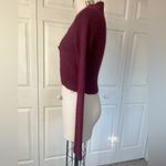 Guess Collection Long Sleeve Knit & Mohair Cardigan Sweater in Maroon Photo 2