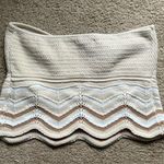 American Eagle  Outfitters Cream Strapless Knit Crop Top Photo 2