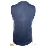 Women’s Navy Blue Knit Sweater Vest XS Photo 2