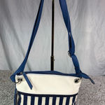 Rosetti Women's Navy Blue & Cream Striped Crossbody Bag Photo 0