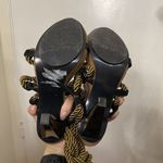 Diane Von Furstenberg DVF  Gold rope tie gladiator Heels size US 6 Photo 9