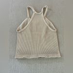Free People  Happiness Runs Long Crop Tank in Stone Eagle M/L Photo 4