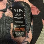 YOURS CLOTHING BRAND
BLACK TEXTURED MATERIAL WITH DARK PINK MAUVE FLORAL DESIGN Black Size XXL Photo 12